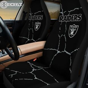Las Vegas Raiders Crack Pattern Car Seat Cover
