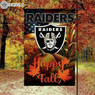 Las Vegas Raiders NFL Happy Fall House And Garden Flag Decor