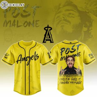 Los Angeles Angels MLB x Post Malone Tour Baseball Jersey For Fans