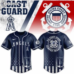 Los Angeles Angels MLB x US Coast Guard Baseball Jersey Shirt