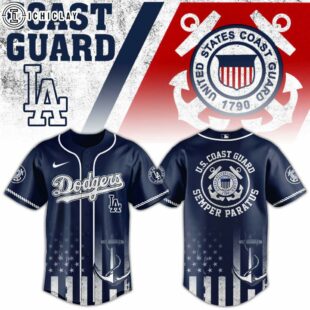 Los Angeles Dodgers MLB x US Coast Guard Baseball Jersey Shirt
