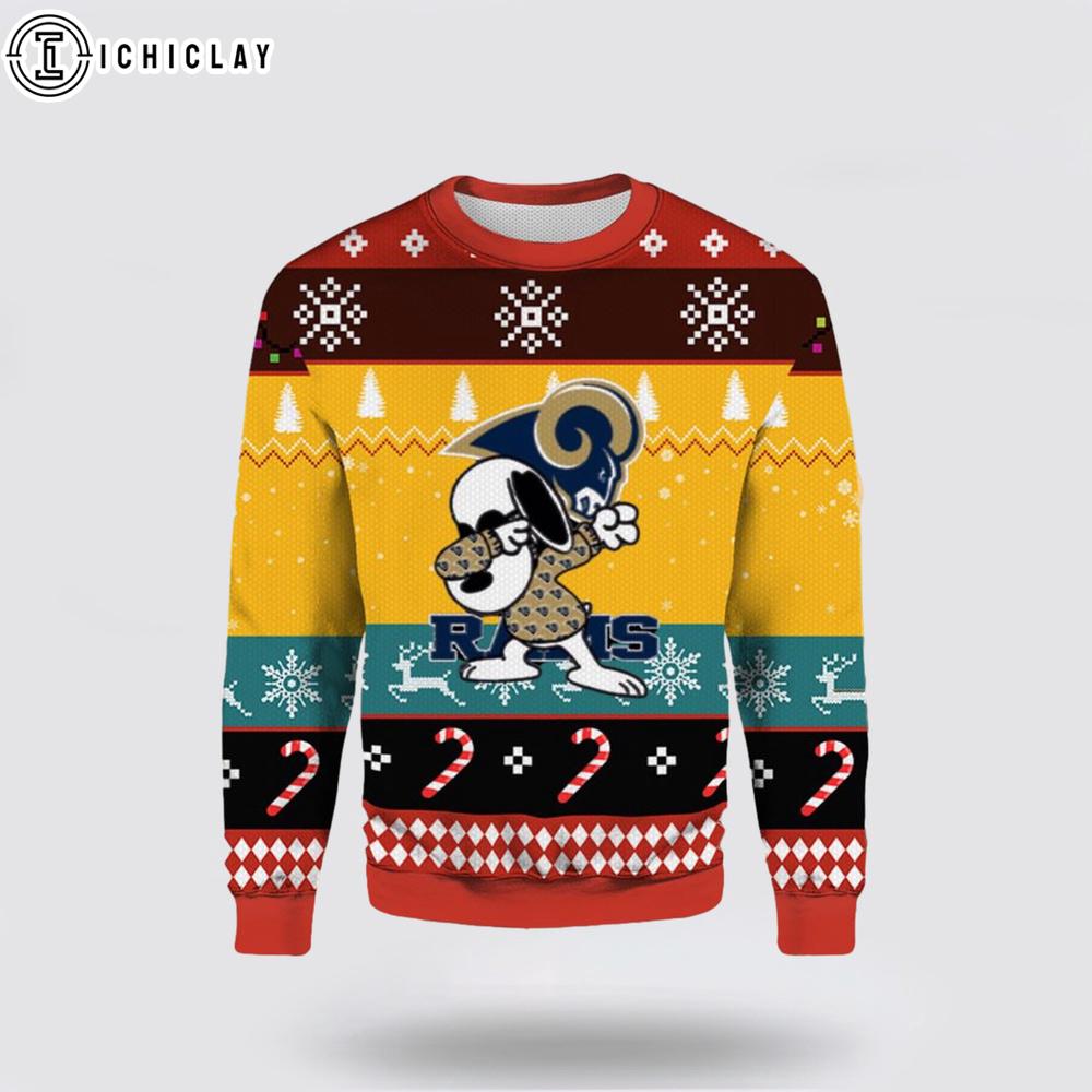Los Angeles Rams Snoopy Ugly Christmas Sweater Los Angeles Rams Snoopy Ugly Christmas Sweater
