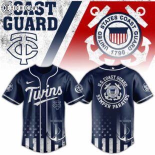 Minnesota Twins MLB x US Coast Guard Baseball Jersey Shirt