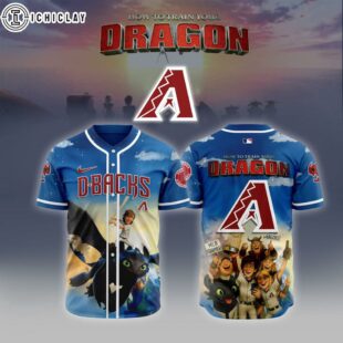 MLB Arizona Diamondbacks X How To Train Your Dragon Baseball Jersey