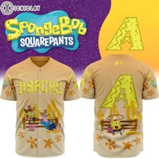 MLB Arizona Diamondbacks X SpongeBob SquarePants Special Baseball Jersey