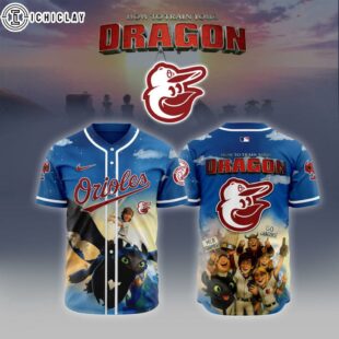 MLB Baltimore Orioles X How To Train Your Dragon Baseball Jersey