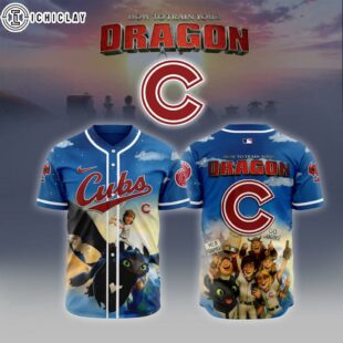 MLB Chicago Cubs X How To Train Your Dragon Baseball Jersey