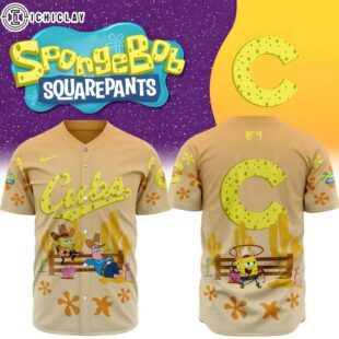 MLB Chicago Cubs X SpongeBob SquarePants Special Baseball Jersey