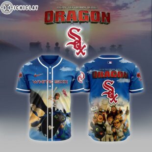 MLB Chicago White Sox X How To Train Your Dragon Baseball Jersey
