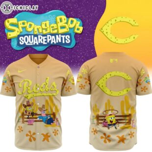 MLB Cincinnati Reds X SpongeBob SquarePants Special Baseball Jersey