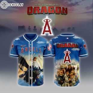 MLB Los Angeles Angels X How To Train Your Dragon Baseball Jersey
