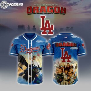 MLB Los Angeles Dodgers X How To Train Your Dragon Baseball Jersey