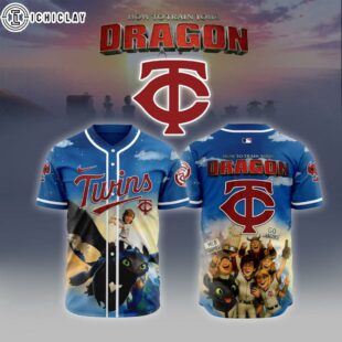 MLB Minnesota Twins X How To Train Your Dragon Baseball Jersey
