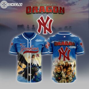 MLB New York Yankees X How To Train Your Dragon Baseball Jersey