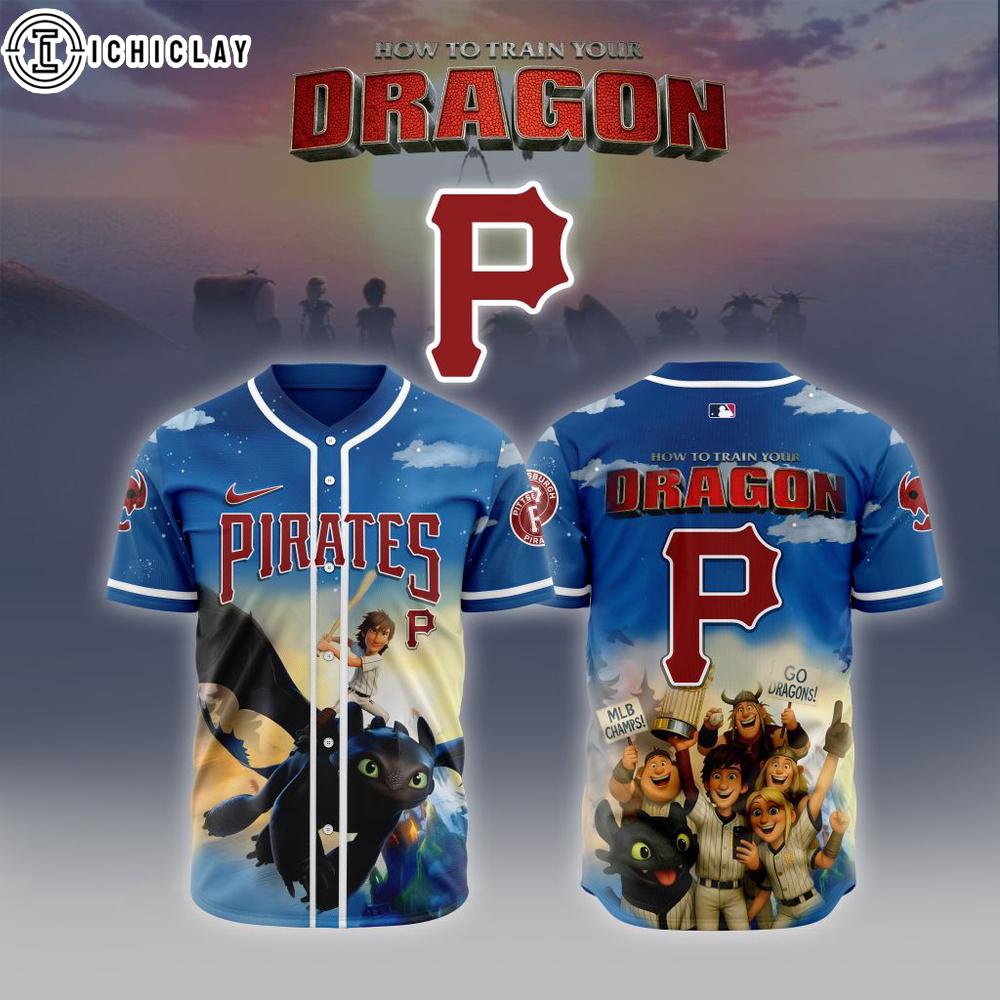 MLB Pittsburgh Pirates X How To Train Your DragonSpecial Baseball Jersey MLB Pittsburgh Pirates X How To Train Your DragonSpecial Baseball Jersey