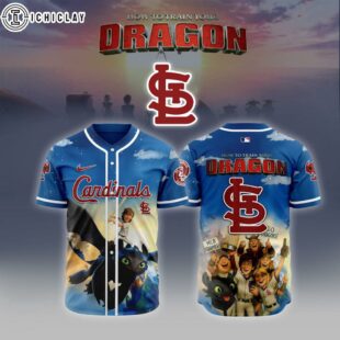 MLB St. Louis Cardinals X How To Train Your Dragon Baseball Jersey