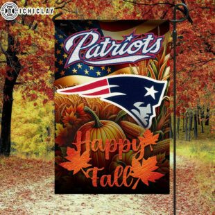 New England Patriots NFL Happy Fall House And Garden Flag Decor