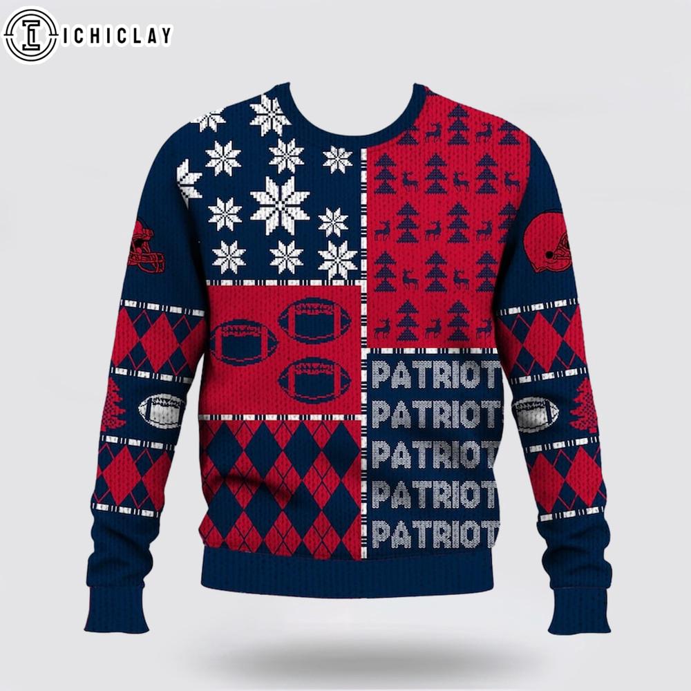 New England Patriots Ugly Christmas Sweater New England Patriots Ugly Christmas Sweater