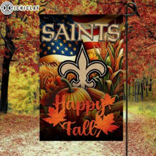 New Orleans Saints NFL Happy Fall House And Garden Flag Decor