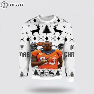 NFL Demaryius Thomas Broncos Ugly Christmas Sweater