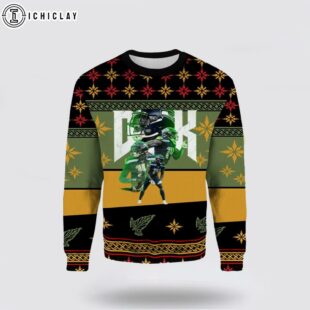 NFL DK Metcalf Seattle Seahawks Ugly Christmas Sweater
