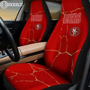 San Francisco 49ers Crack Pattern Car Seat Cover