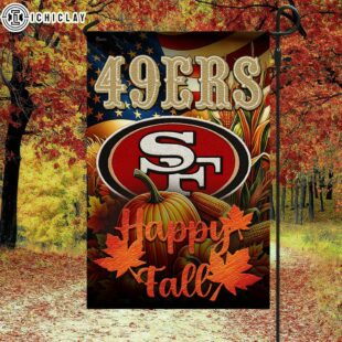 San Francisco 49ers NFL Happy Fall House And Garden Flag Decor