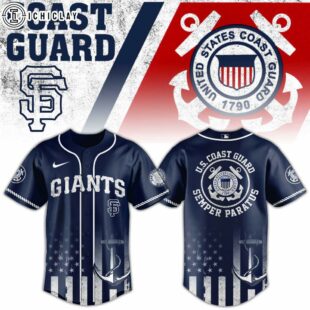 San Francisco Giants MLB x US Coast Guard Baseball Jersey Shirt