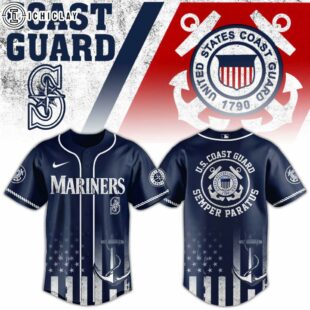Seattle Mariners MLB x US Coast Guard Baseball Jersey Shirt