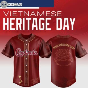 St. Louis Cardinals MLB x Vietnamese Heritage Night Baseball Jersey Shirt