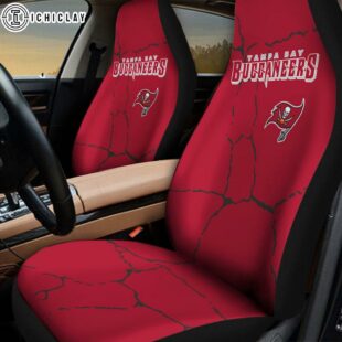 Tampa Bay Buccaneers Crack Pattern Car Seat Cover