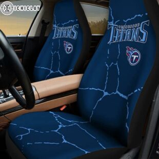 Tennessee Titans Crack Pattern Car Seat Cover