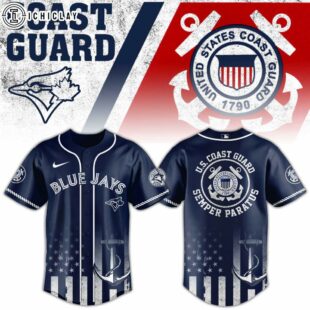 Toronto Blue Jays MLB x US Coast Guard Baseball Jersey Shirt