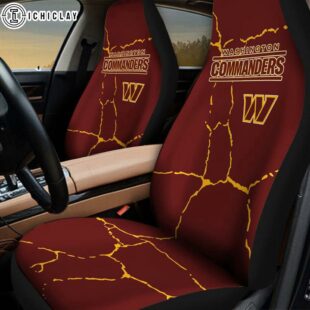 Washington Football Team Crack Pattern Car Seat Cover