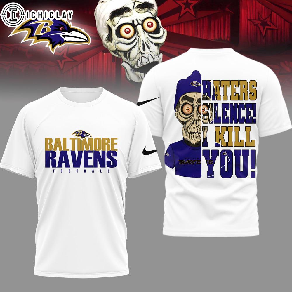 Baltimore Ravens NFL Haters Silence I Kill You 3D Shirt Baltimore Ravens NFL Haters Silence I Kill You 3D Shirt