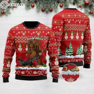 Christmas BigFoot Ugly Sweater