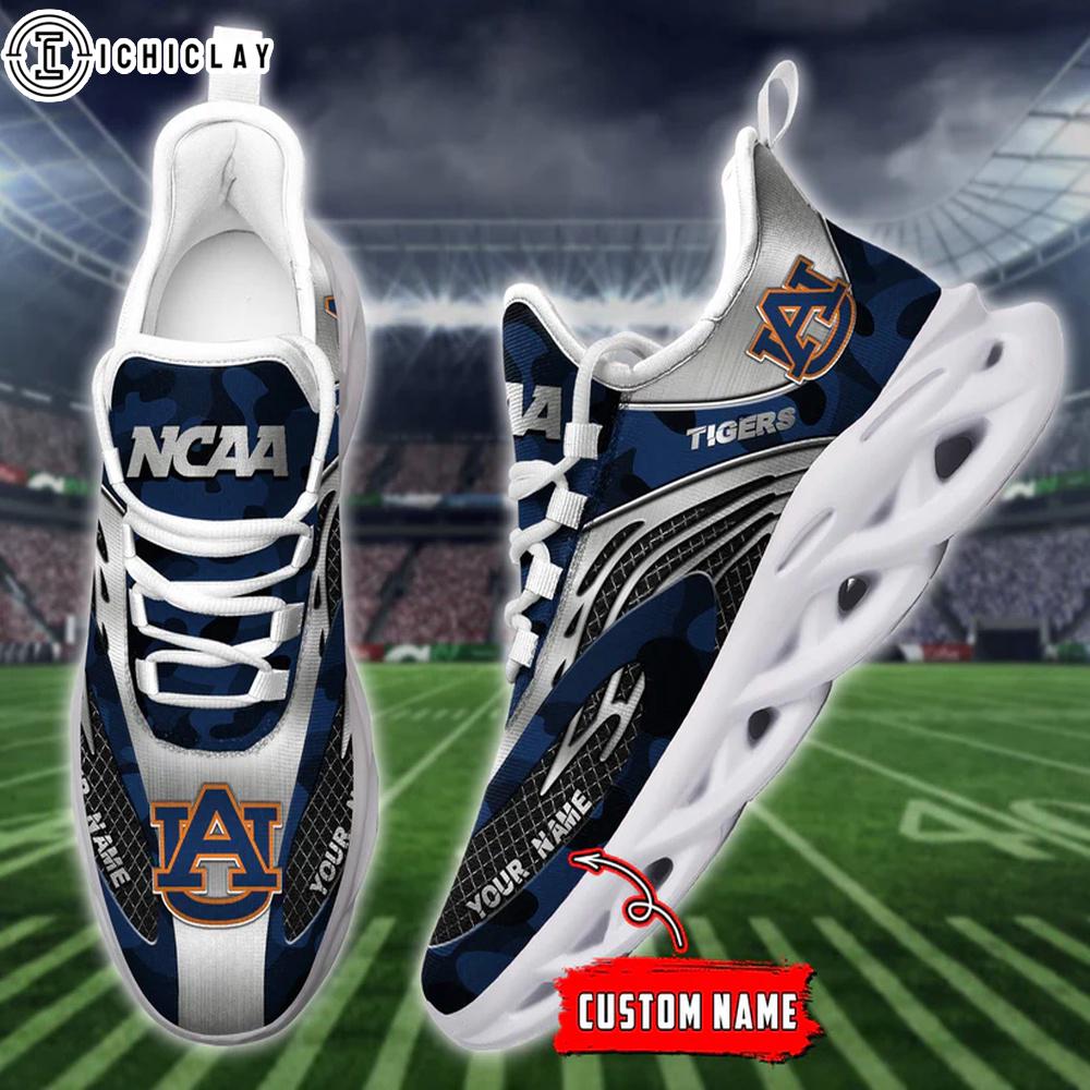 Custom Name Auburn Tigers NCAA Max Soul Shoes For Fans Custom Name Auburn Tigers NCAA Max Soul Shoes For Fans