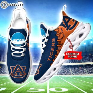 Custom Name Auburn Tigers NCAA Team Max Soul Shoes For Fan