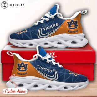 Custom Name Auburn Tigers NCAA Team Max Soul Shoes For Fans