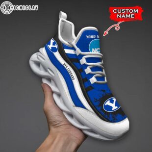 Custom Name BYU Cougars NCAA Max Soul Shoes For Fans