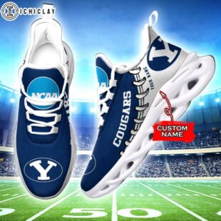 Custom Name BYU Cougars NCAA Sport Team Max Soul Shoes For Fans