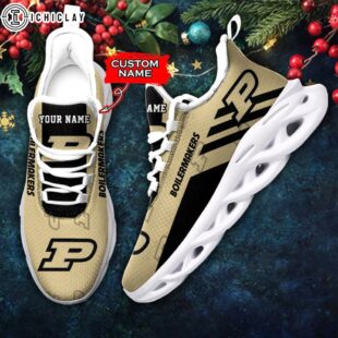 Custom Name Purdue Boilermakers NCAA Max Soul Shoes For Fans