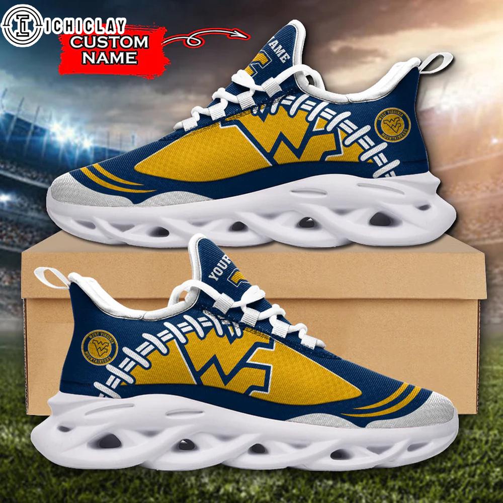 Custom Name West Virginia Mountaineers NCAA Max Soul Shoes For Fans Custom Name West Virginia Mountaineers NCAA Max Soul Shoes For Fans