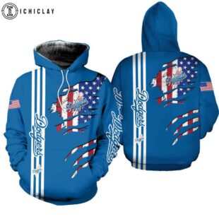 Los Angeles Dodgers American Flag 3D Shirt For Fans