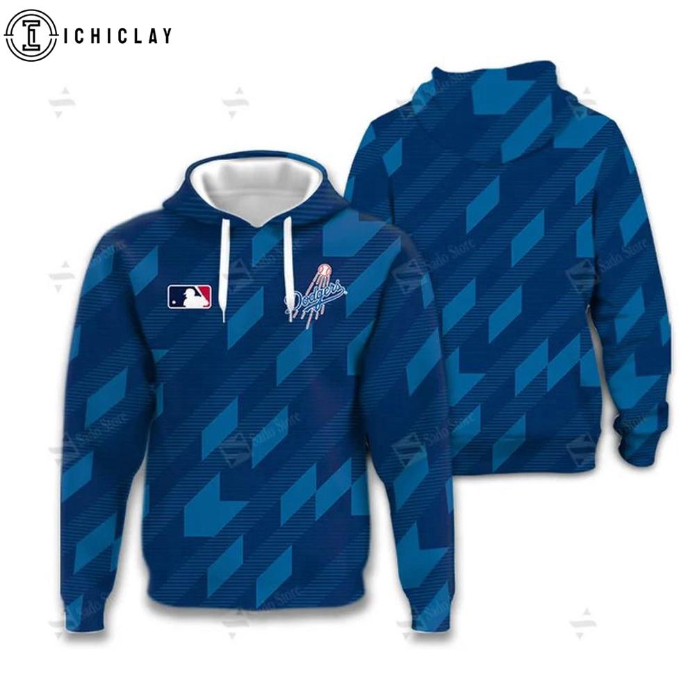 Los Angeles Dodgers Geometric Logo 3D Shirt For Fans Los Angeles Dodgers Geometric Logo 3D Shirt For Fans