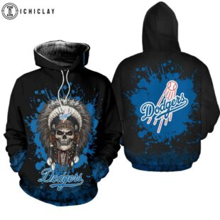Los Angeles Dodgers Warrior Skull 3D Shirt For Fans