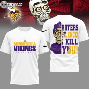 Minnesota Vikings NFL Haters Silence I Kill You 3D Shirt