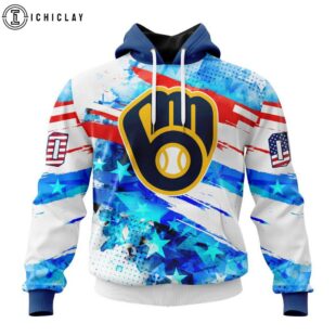 MLB Milwaukee Brewers Special Independence Day 3D Shirt