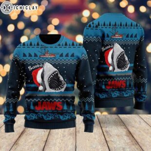 Santa Shark Ugly Christmas Sweater