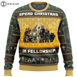 Spend Christmas in Fellowship The Lord of the Rings Ugly Christmas Sweater